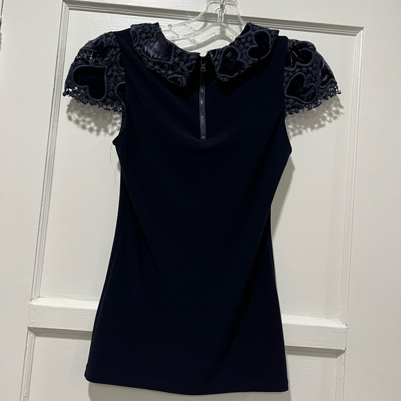 Alice and Olivia Peter Pan collar heart xs like new - Picture 2 of 4